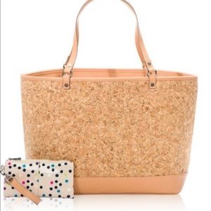Thirty-one Style Setter Cork w/ sparkle, wristlet